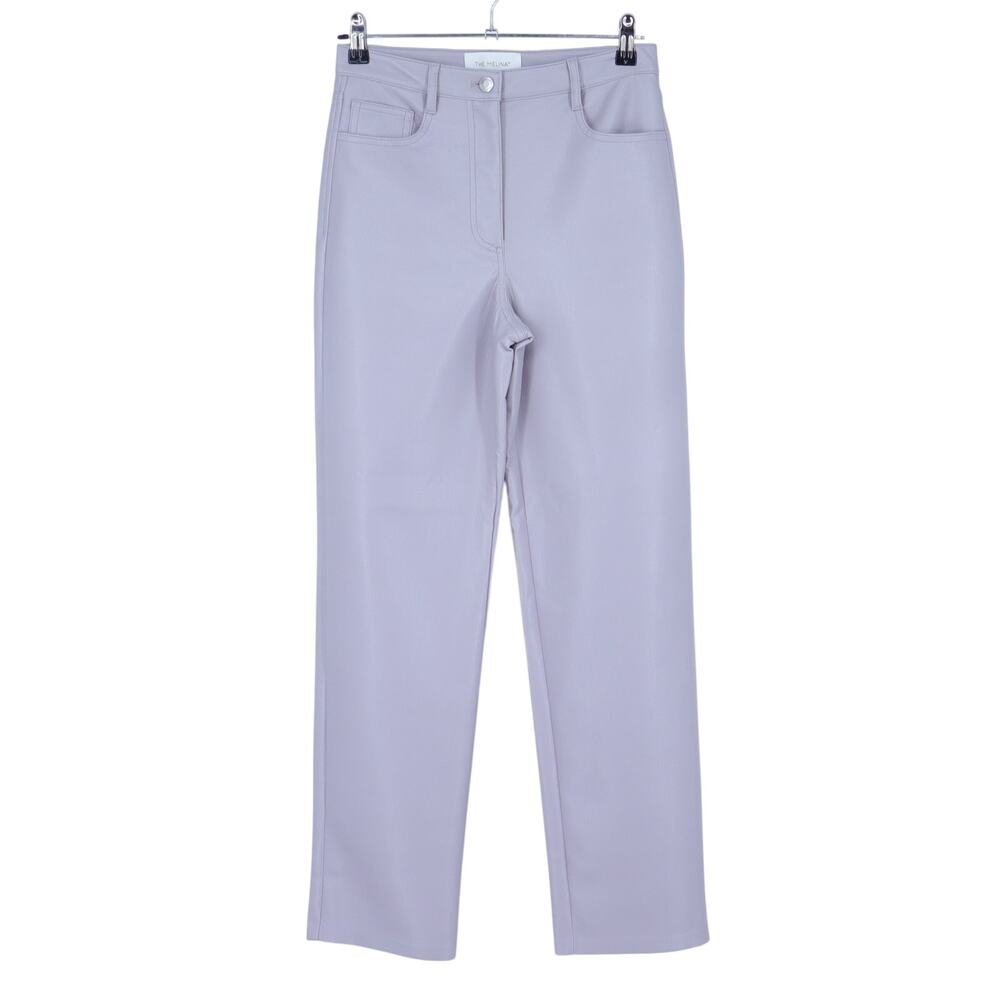 Wilfred The Melina Pants Morado Grey Vegan Leather High Rise 5-Pocket Women's 4